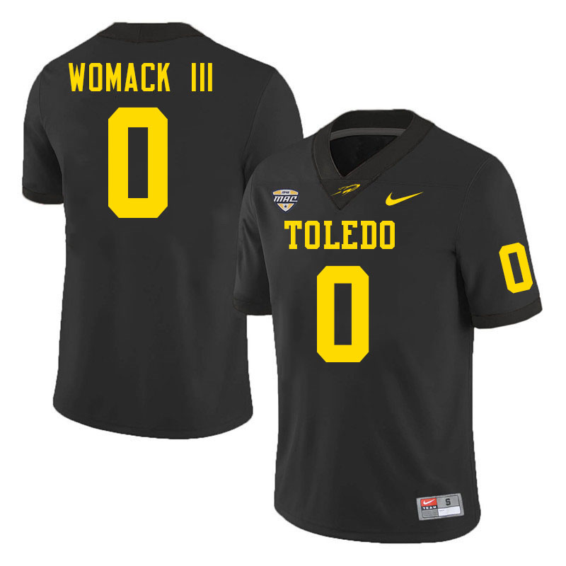 Samuel Womack III Toledo Jersey,Toledo Rockets #0 Samuel Womack III Jersey Youth College-Black